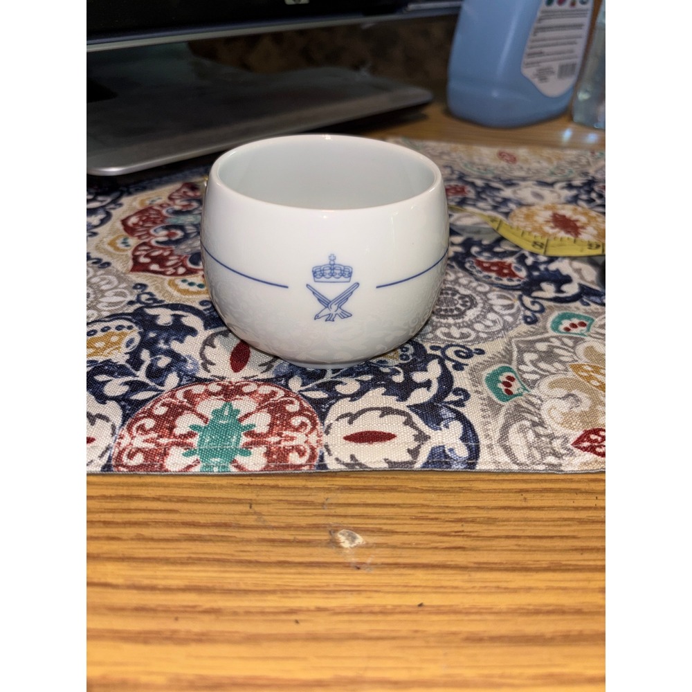 Porsgrund Norway Royal Norwegian Air Force Porcelain Coffee Cup Mug 1994 Blue